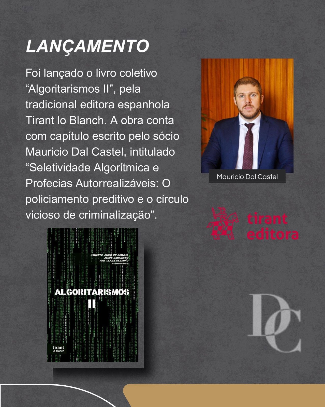 Material de divulgação: Algoritarismos II · Tirant lo Blanch · 2025 · p. 582–589